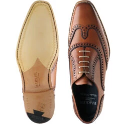 Spencer Two-tone Brogues 7 Spencer Two-tone Brogues -Fashion Shoe Shop barker spencer in rosewood calf and navy calf 3