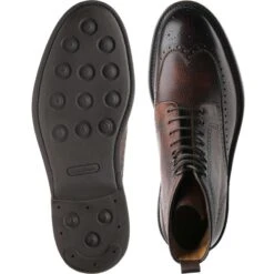 8922 Rubber-soled Brogue Boots -Fashion Shoe Shop carlos santos 8922 in guimaraes grain 3