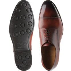 9381 Rubber-soled Derby Shoes -Fashion Shoe Shop carlos santos 9381 in wine shadow 3
