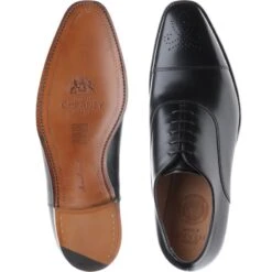 Cambridge Semi-brogues -Fashion Shoe Shop cheaney cambridge in black calf 3