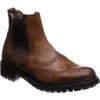 Tamar C Rubber-soled Brogue Chelsea Boots -Fashion Shoe Shop cheaney tamar c in almond grain 1