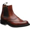 Tamar R Rubber-soled Brogue Boots -Fashion Shoe Shop cheaney tamar r in dark leaf calf 1