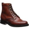 Tweed R Rubber-soled Brogue Boots -Fashion Shoe Shop cheaney tweed r in dark leaf calf 1
