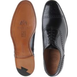 Wilfred Semi-brogues -Fashion Shoe Shop cheaney wilfred in black calf 3