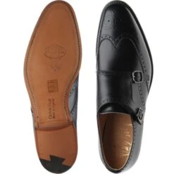 Chicago Double Monk Shoes -Fashion Shoe Shop church chicago in black calf 3