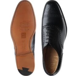 Diplomat Semi-brogues -Fashion Shoe Shop church diplomat in black calf 3