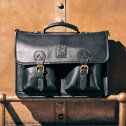 Aldgate Briefcase -Fashion Shoe Shop herring aldgate briefcase in black calf 7