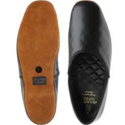 Alexander Slippers -Fashion Shoe Shop herring alexander in black calf 3