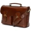 Archway Briefcase -Fashion Shoe Shop herring archway briefcase in brandy calf 1
