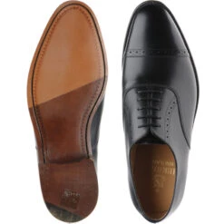 Belgravia Semi-brogues -Fashion Shoe Shop herring belgravia in black calf 3