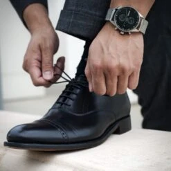 Belgravia Semi-brogues -Fashion Shoe Shop herring belgravia in black calf 6