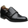 Bishop Rubber-soled Double Monk Shoes -Fashion Shoe Shop herring bishop in black calf 1