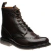 Buxtonrubber-soled Brogue Boots -Fashion Shoe Shop herring buxton rubber in brown calf 1