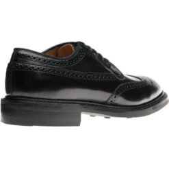 Canning IIrubber-soled Brogues -Fashion Shoe Shop herring canning ii rubber in black polished 4