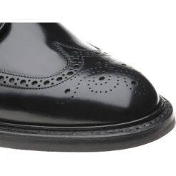 Canning IIrubber-soled Brogues -Fashion Shoe Shop herring canning ii rubber in black polished 5