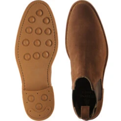 Chichester Rubber-soled Chelsea Boots -Fashion Shoe Shop herring chichester in brown suede 3