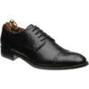 Clifton Hybrid-soled Semi-brogues -Fashion Shoe Shop herring clifton in black calf 1