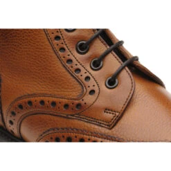 Corsham Rubber-soled Brogue Boots -Fashion Shoe Shop herring corsham in cedar grain calf 4