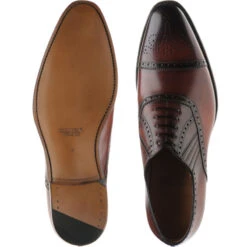 Dunkeld Semi-brogues -Fashion Shoe Shop herring dunkeld in rosewood calf 3