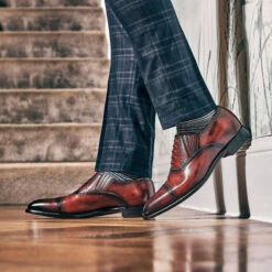 Dunkeld Semi-brogues -Fashion Shoe Shop herring dunkeld in rosewood calf 6