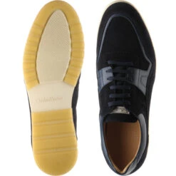 Dunsfold Rubber-soled Trainers -Fashion Shoe Shop herring dunsfold in navy calf and navy suede 3