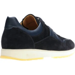 Dunsfold Rubber-soled Trainers -Fashion Shoe Shop herring dunsfold in navy calf and navy suede 4