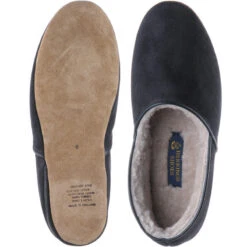 Earl Slippers -Fashion Shoe Shop herring earl in navy suede 3