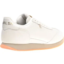 Fierce Trainer Rubber-soled -Fashion Shoe Shop herring fierce trainer in white calf and stone suede 4