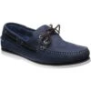 Fowey Rubber-soled Deck Shoes 1 Fowey Rubber-soled Deck Shoes -Fashion Shoe Shop herring fowey in navy 1