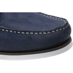 Fowey Rubber-soled Deck Shoes -Fashion Shoe Shop herring fowey in navy 5