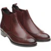 Giovanna Ladies Rubber-soled Brogue Boots -Fashion Shoe Shop herring giovanna in burgundy calf 1