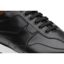 Goodwood Rubber-soled -Fashion Shoe Shop herring goodwood in black calf and white sole 4