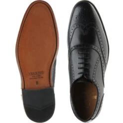 Gosport Brogues -Fashion Shoe Shop herring gosport in black calf 3