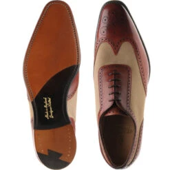 Henley Two-tone Brogues 9 Henley Two-tone Brogues -Fashion Shoe Shop herring henley in dark leaf and canvas 3