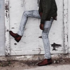 Kirkdalerubber-soled Chelsea Boots -Fashion Shoe Shop herring kirkdale rubber in mahogany grain 6