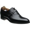 Lawrence Monk Shoes -Fashion Shoe Shop herring lawrence in black calf 1