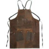 Leather Apron -Fashion Shoe Shop herring leather apron in brown waxy 1