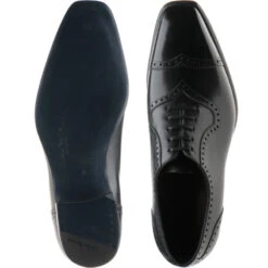 Millbank Brogues -Fashion Shoe Shop herring millbank in black calf 3