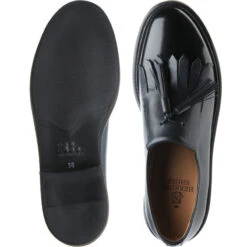 Miranda Ladies Rubber-soled Tasselled Loafers -Fashion Shoe Shop herring miranda in blue calf and black calf 3