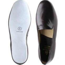 Noble Slippers -Fashion Shoe Shop herring noble in burgundy deerskin 3