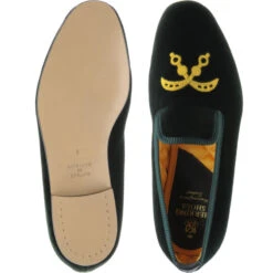 Ohene House Shoes -Fashion Shoe Shop herring ohene in green velvet 3