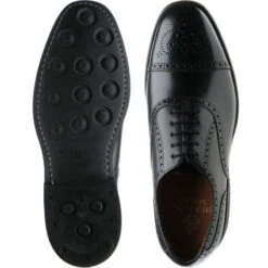 Reading IIrubber-soled Semi-brogues -Fashion Shoe Shop herring reading ii rubber in black calf 3