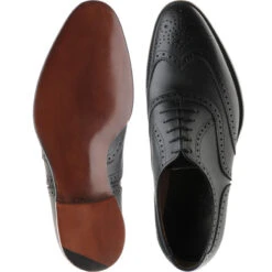 Regent Brogues -Fashion Shoe Shop herring regent in black calf 3