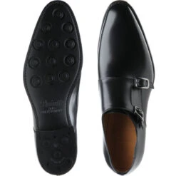 Shakespeare R Rubber-soled Double Monk Shoes 9 Shakespeare R Rubber-soled Double Monk Shoes -Fashion Shoe Shop herring shakespeare r in black calf 3