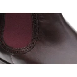 Thatcher Brogue Chelsea Boots -Fashion Shoe Shop herring thatcher in burgundy calf 4