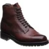 Windermererubber-soled Boots -Fashion Shoe Shop herring windermere in burgundy grain 1
