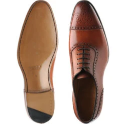 Wordsworth Semi-brogues -Fashion Shoe Shop herring wordsworth in tan calf and grain 3