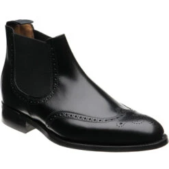 Wyerubber-soled Brogue Chelsea Boots