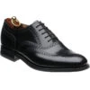 Loake 302 Rubber-soled Brogues -Fashion Shoe Shop loake 302 in black polished 1