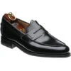 Loake 356 Rubber-soled Loafers -Fashion Shoe Shop loake 356 in black polished 1